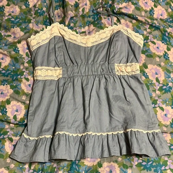 Anthropologie pink and gray camisole - Picture 1 of 4